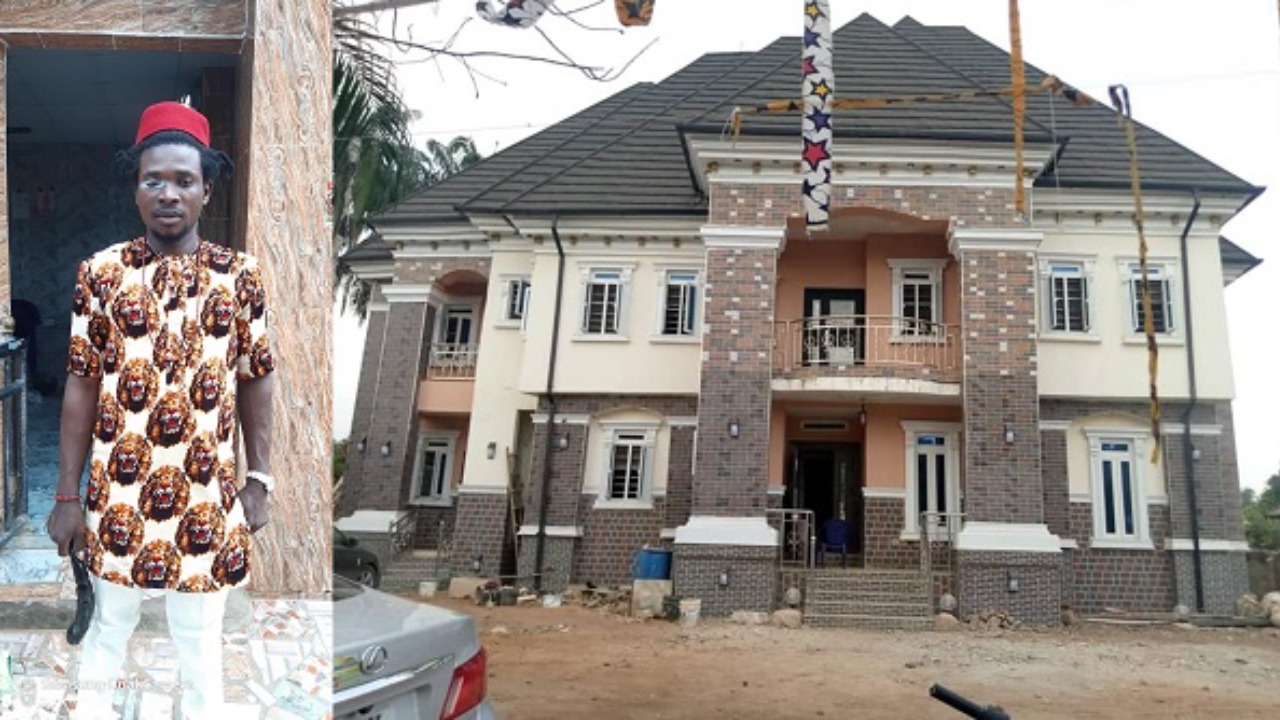 Nigerian Native Doctor Shows Off The Mansion He Built After Worshipping His Queen Mother Photos Lucipost